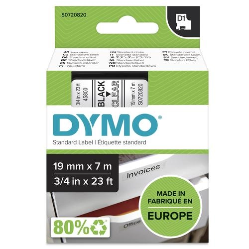 DYMO Authentic D1 Labels Black Print
