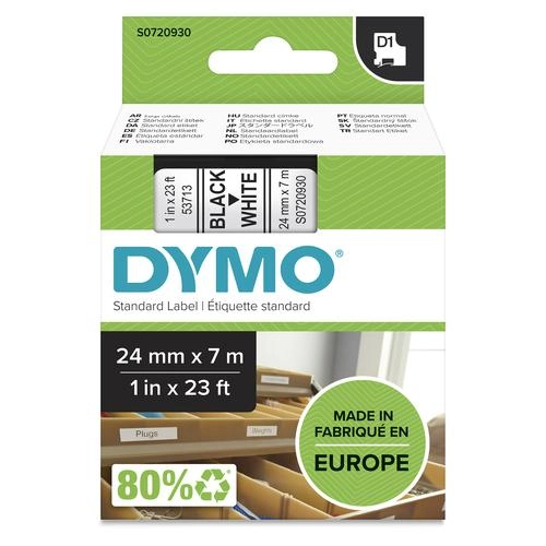 DYMO Authentic D1 Labels Black Print