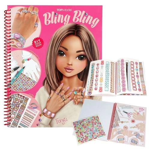 Coloring book diy bling bling top