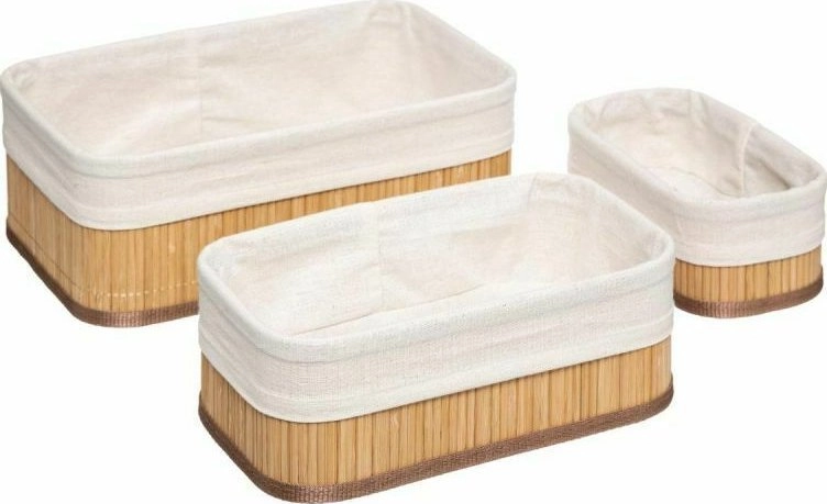 BASKET SETX3 NATURAL BAMBOO 13792429 174509A