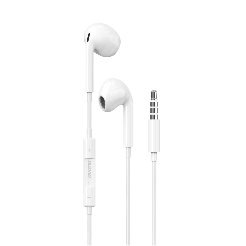 Dudao ieliekamās austiņas ar 3,5 mm miniligzdas savienotāju baltā krāsā (X14PRO)