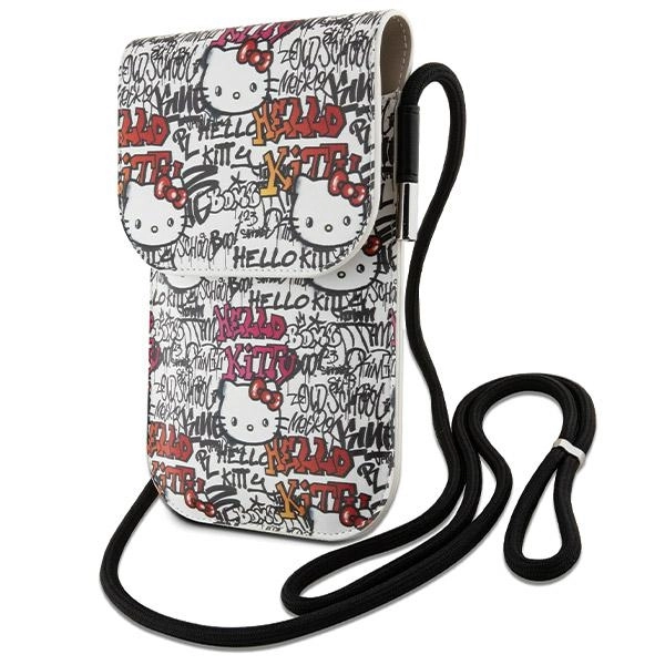 Hello Kitty Leather Tags Graffiti Cord