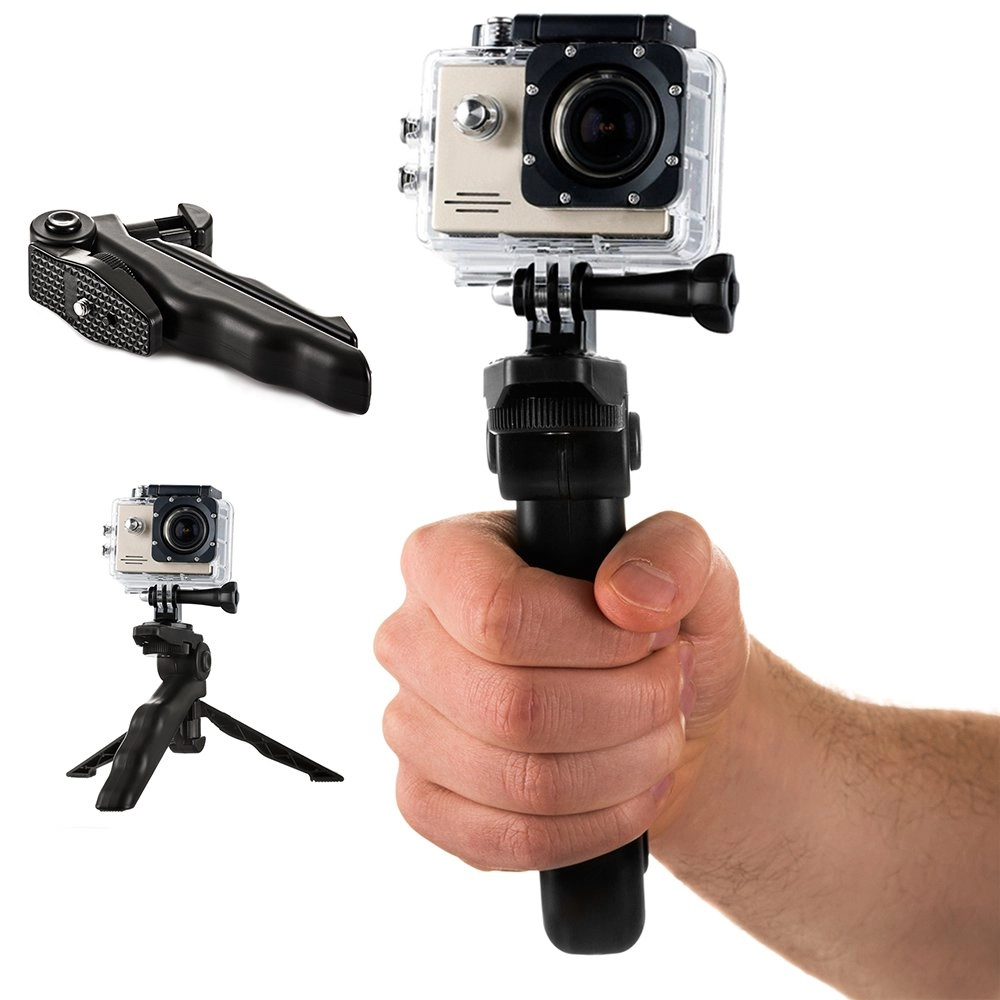 Mount with a mini tripod for