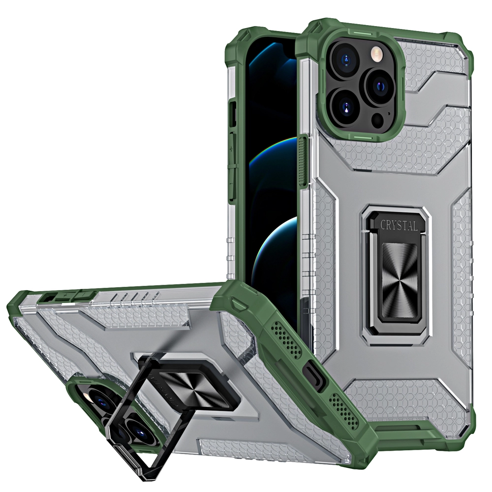 Crystal Ring Case Kickstand Tough Rugged