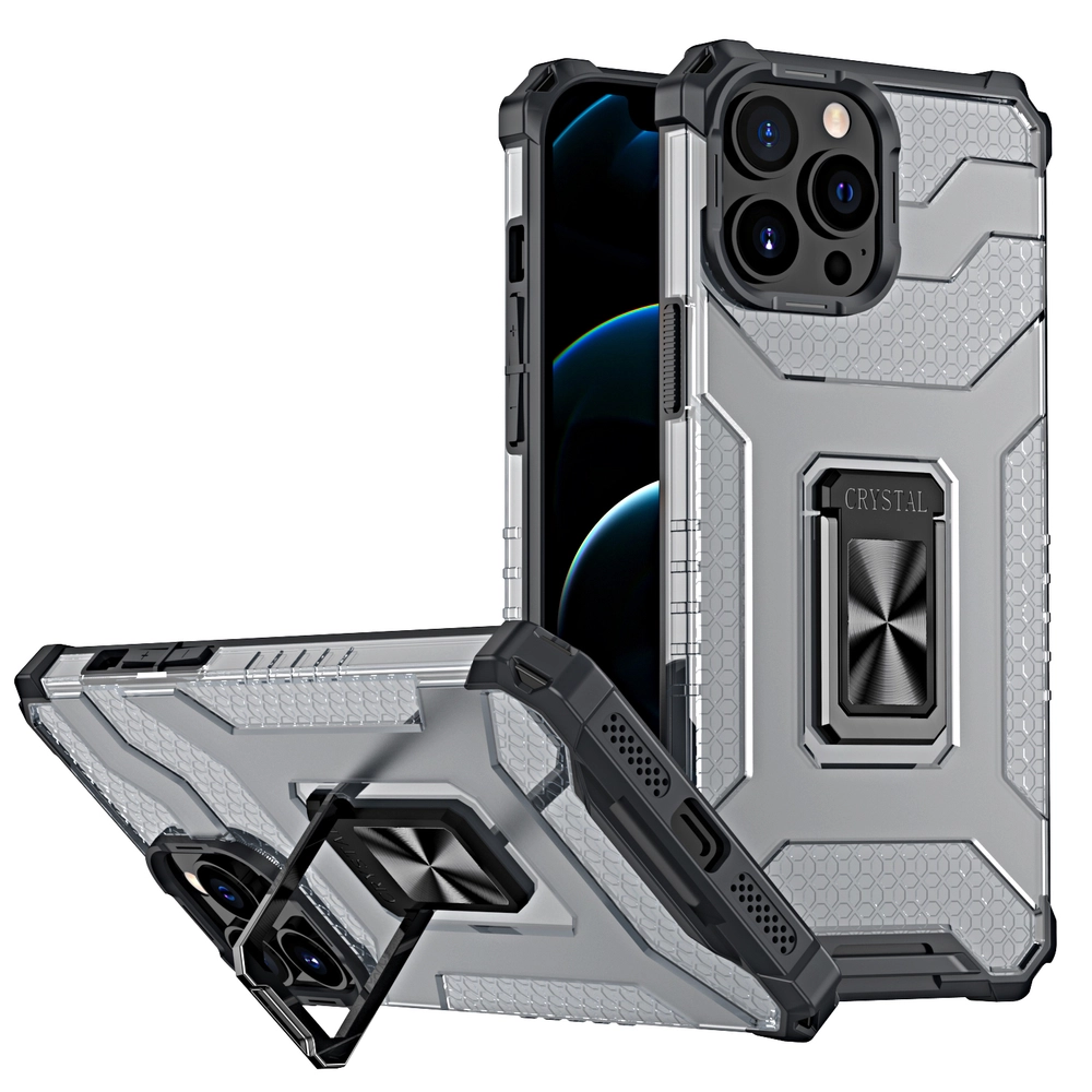 Crystal Ring Case Kickstand Tough Rugged