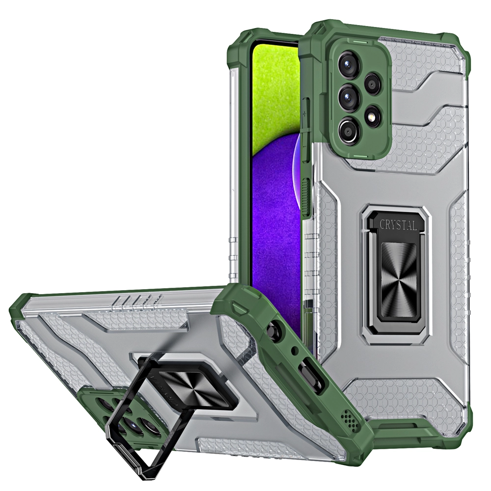 Crystal Ring Case Kickstand Tough Rugged