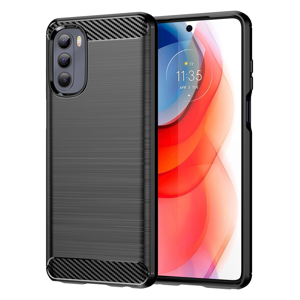 Carbon Case flexible cover for Motorola