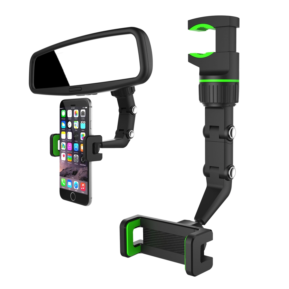 Adjustable car rearview mirror holder for