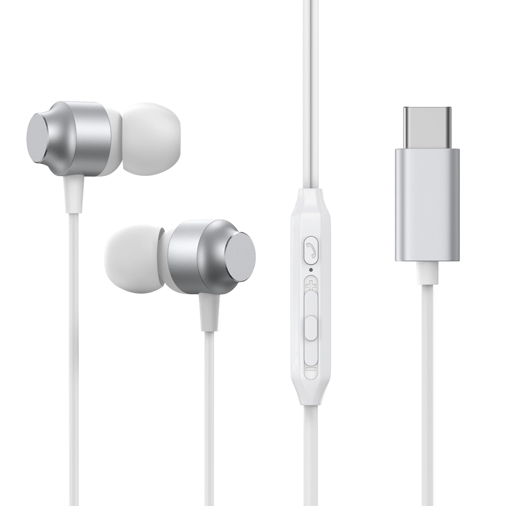 Joyroom JR-EC06 USB-C in-ear austiņas - sudraba