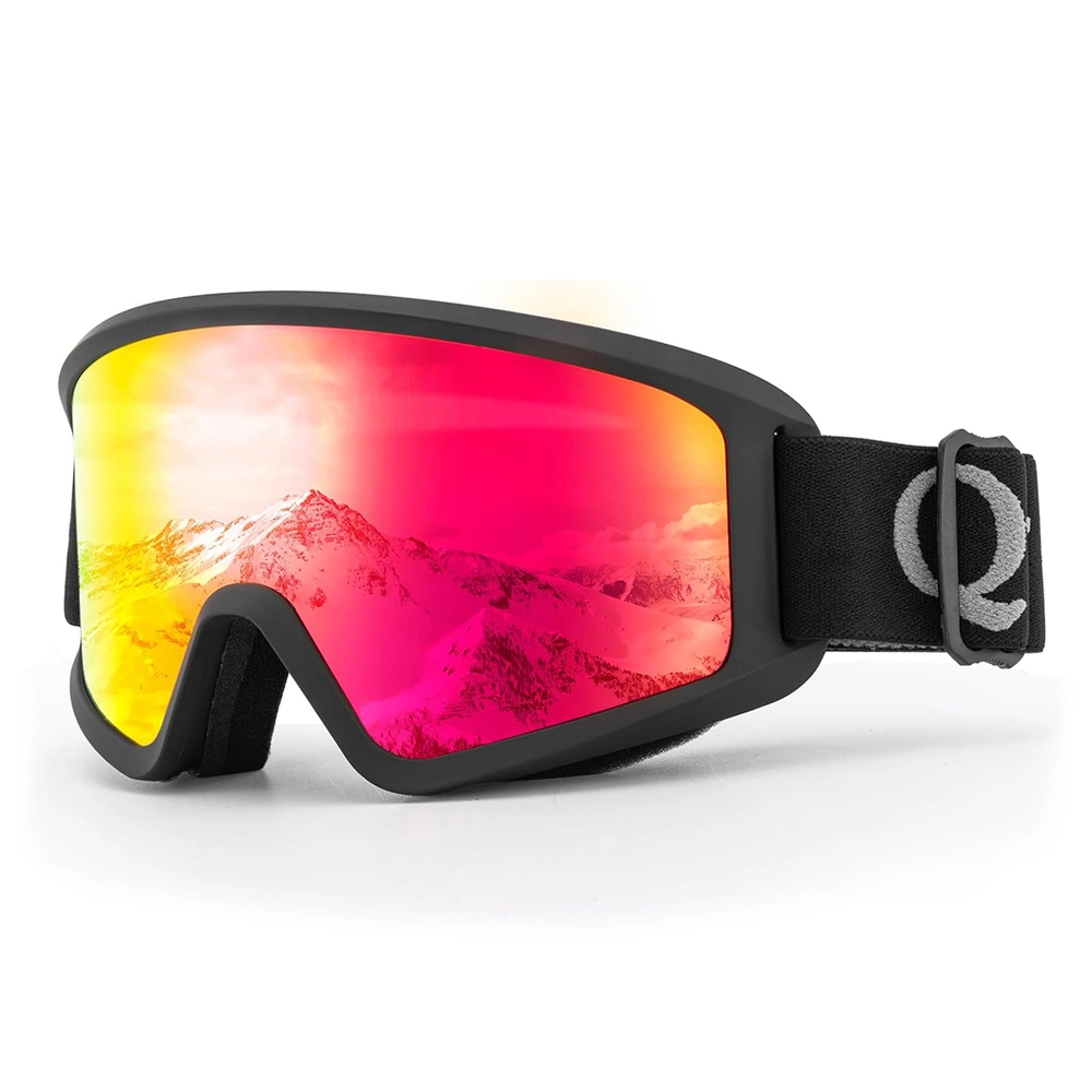 Qunature White Ski Goggles for Adults
