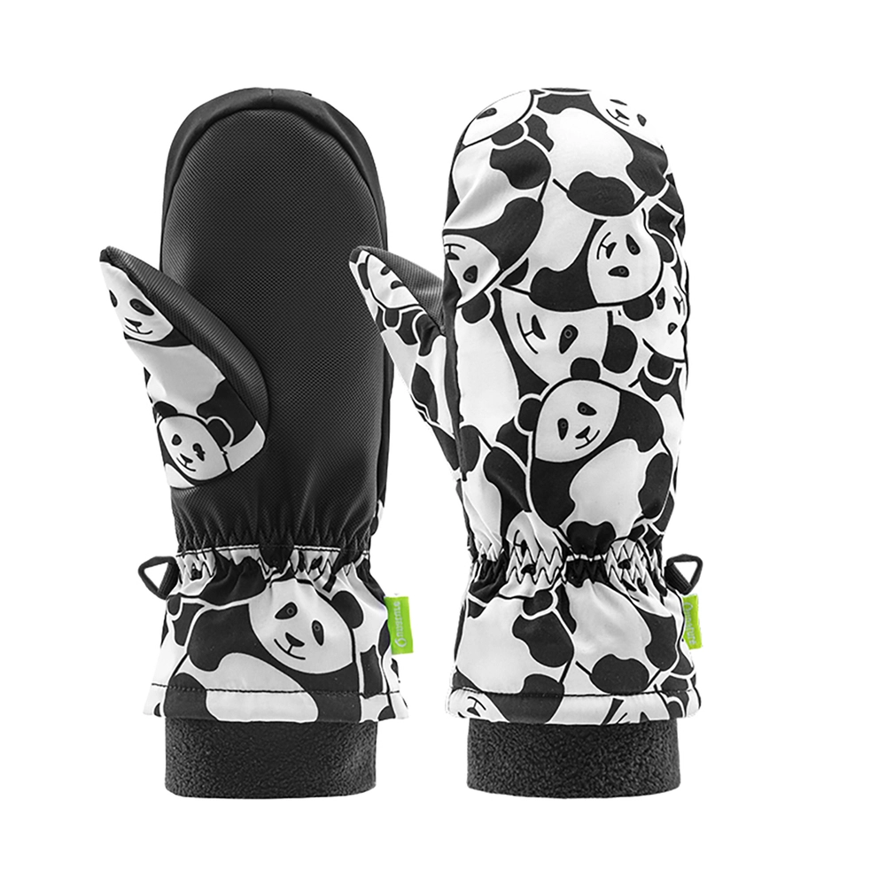 Qunature Panda Heat Transfer Ski Gloves