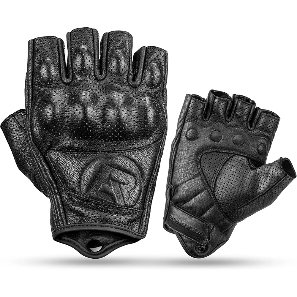 Rockbros 16220006002 M leather motorcycle gloves
