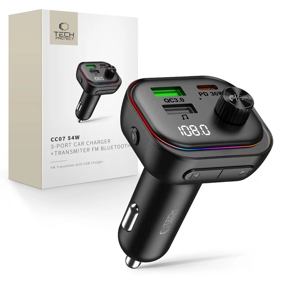 Tech-Protect charger Tech-Protect CC07 3-port Car