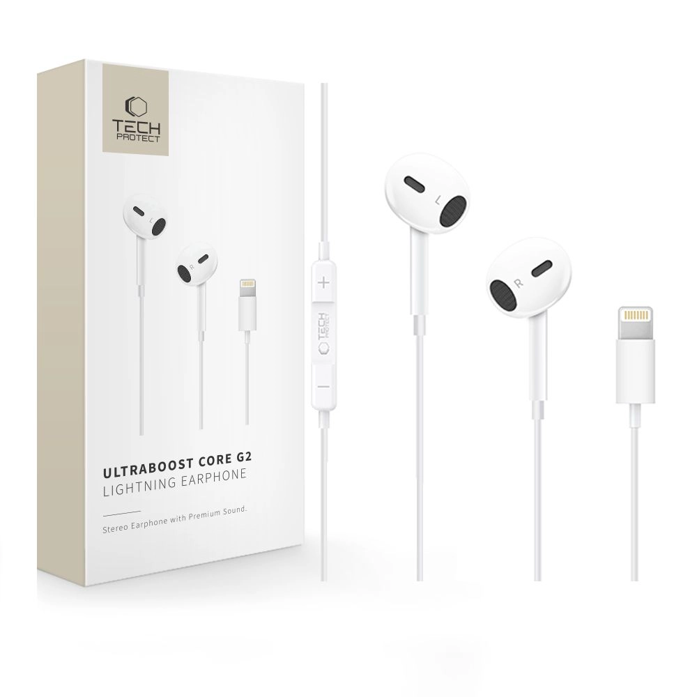 TECH-PROTECT ULTRABOOST LIGHTNING EARPHONE CORE G2