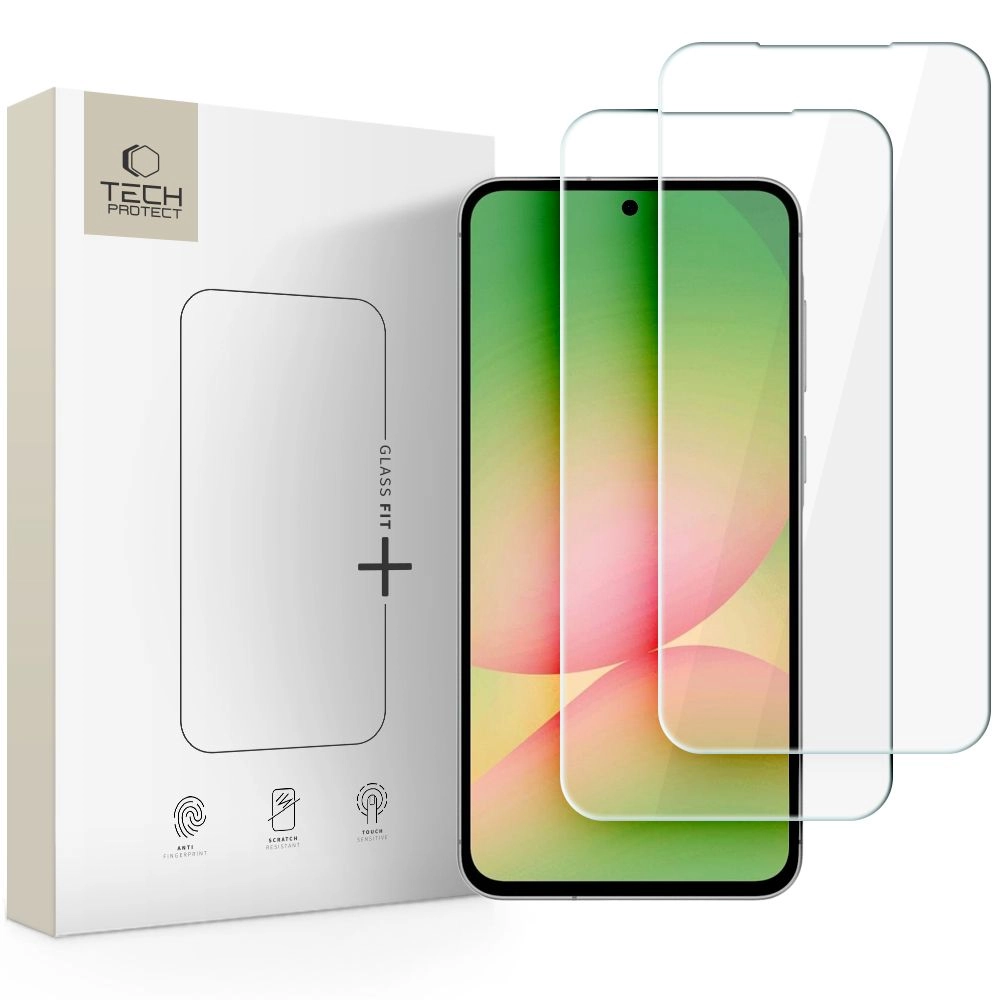 Tempered glass Tech-Protect Glass Fit+ 2-Pack
