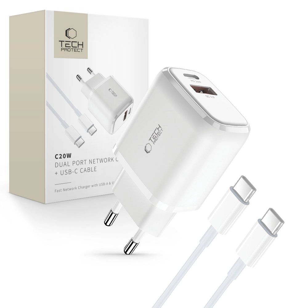 Tech-Protect C20W USB-C PD 20W /