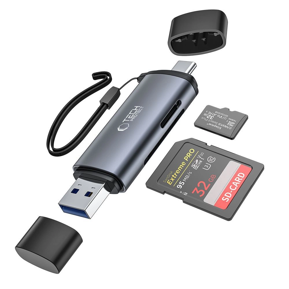 Tech-Protect UltraBoost SD/micro SD card reader