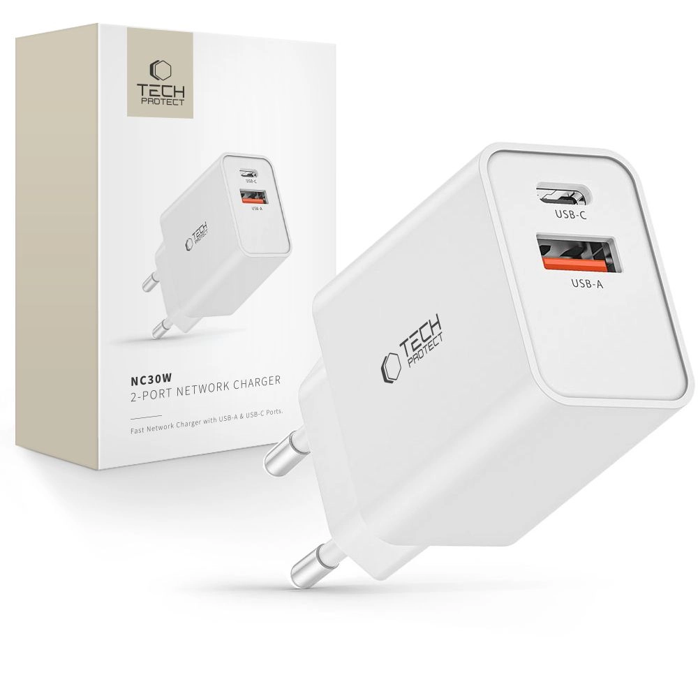 Tech-Protect NC30W USB-C PD 30W /