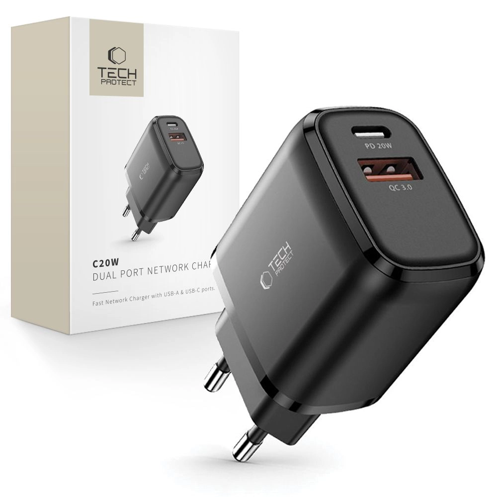 Tech-Protect C20W Charger USB-C PD 20W