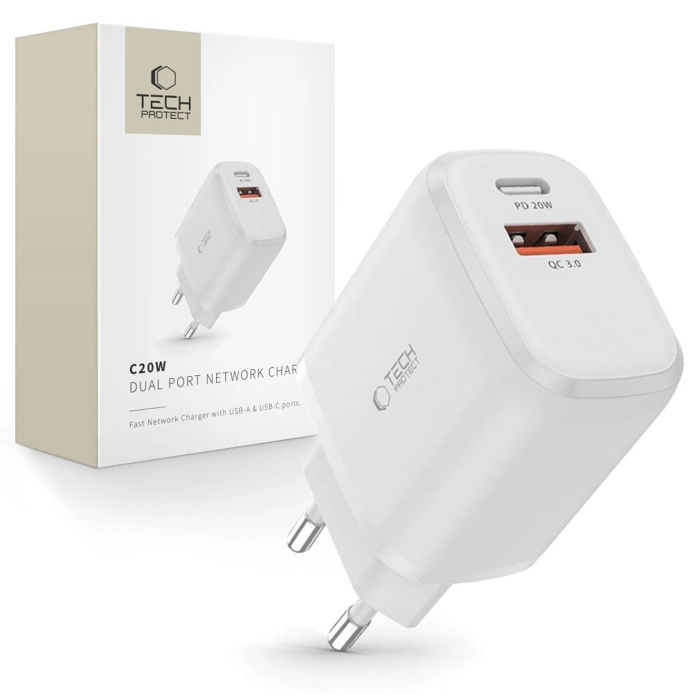 Tech-Protect C20W charger USB-C PD 20W
