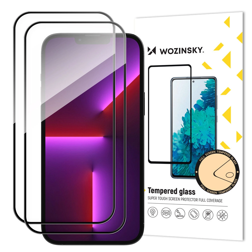 2 pcs. Full screen tempered glass