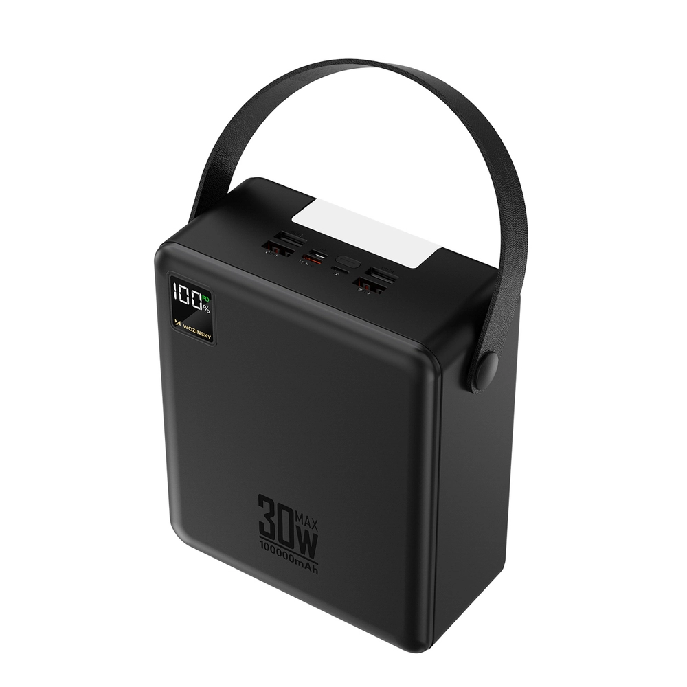 Powerbank Wozinsky W8-B 100000mAh 30W 2xUSB-A