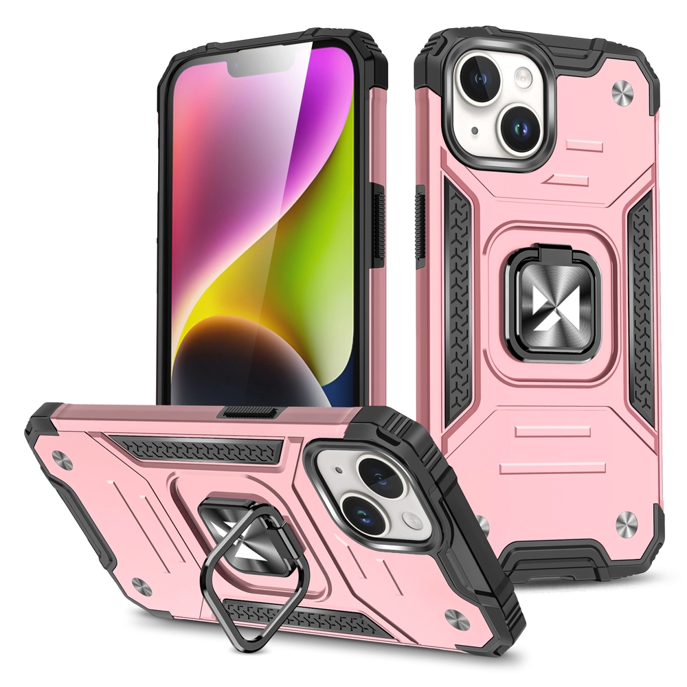 Armored case with a finger holder