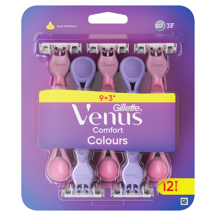 Gillette Venus Comfort Colours Vienreizlietojamie Skuvekļi