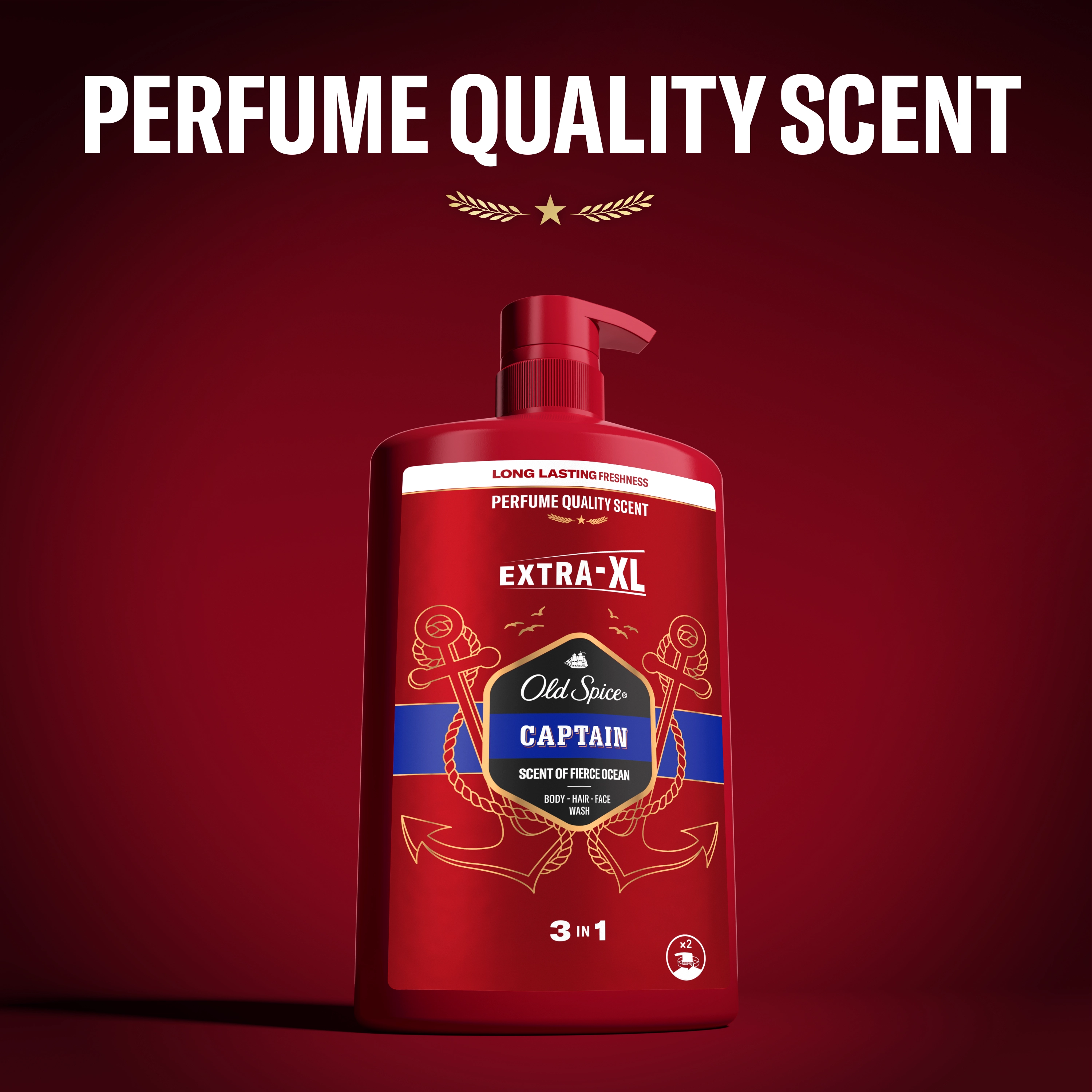 Old Spice Captain Shower Gel And