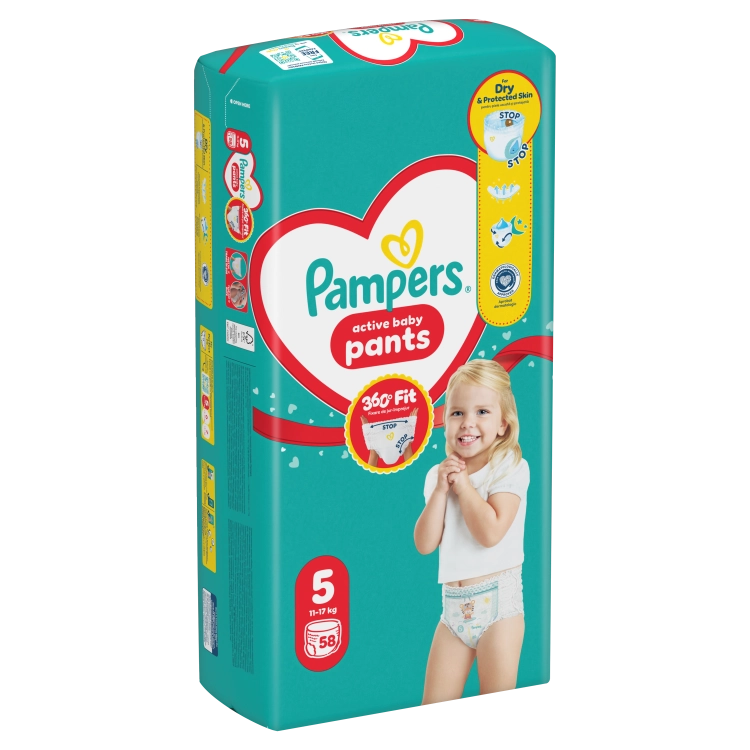 Pampers Active Baby Pants  Size 5