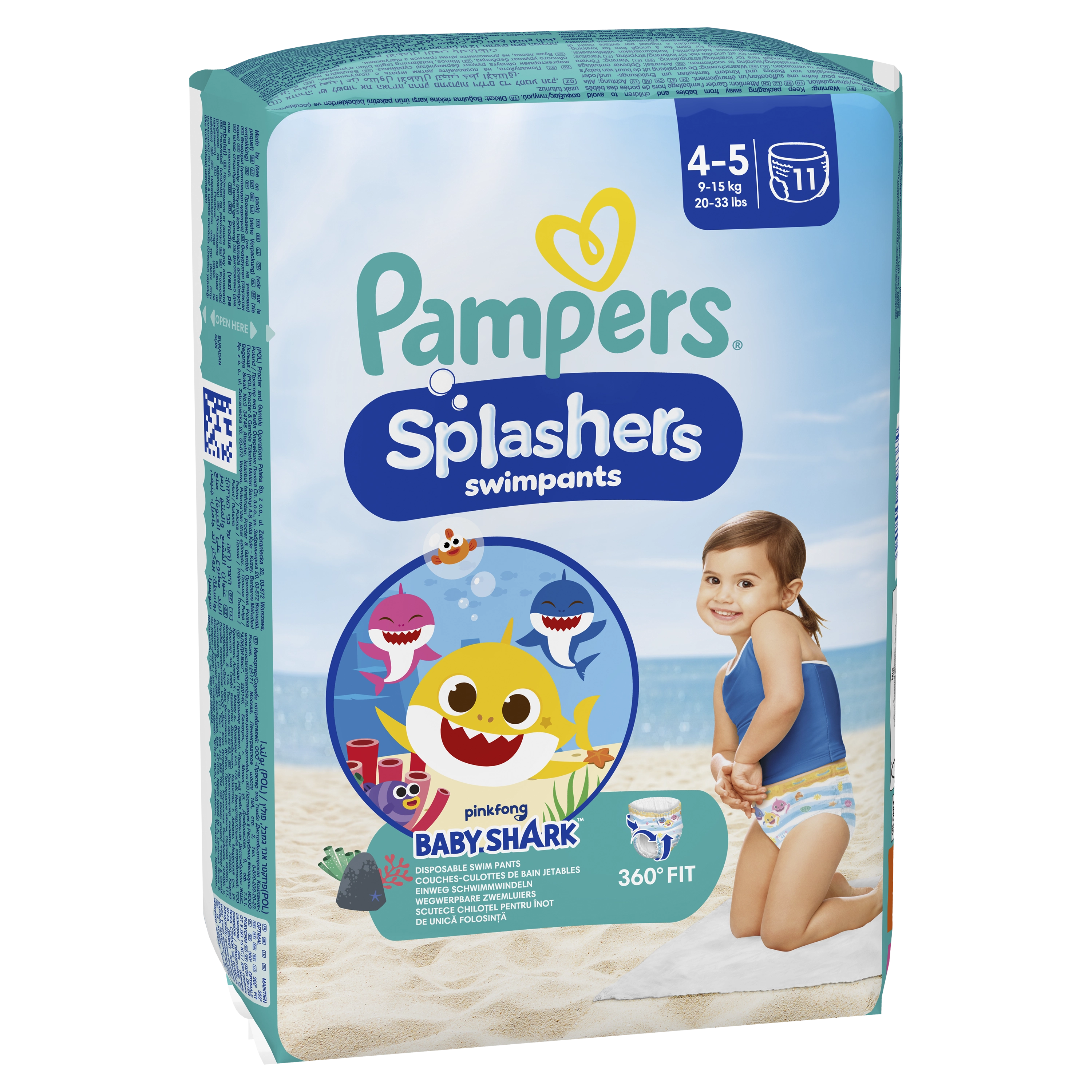 Pampers Pants Splashers Izmērs 4-5 11