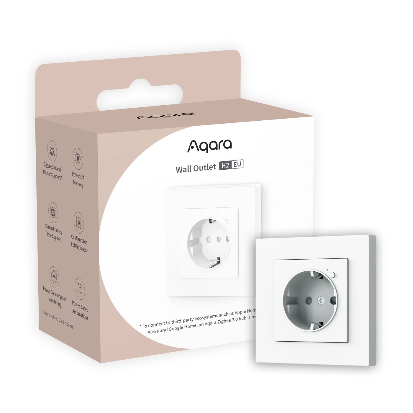 Aqara Wall Outlet H2  EU  white