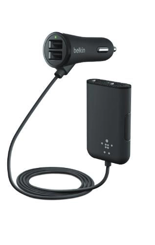 Road Rockstar 4port Car Charger F8M935BT06-BLK