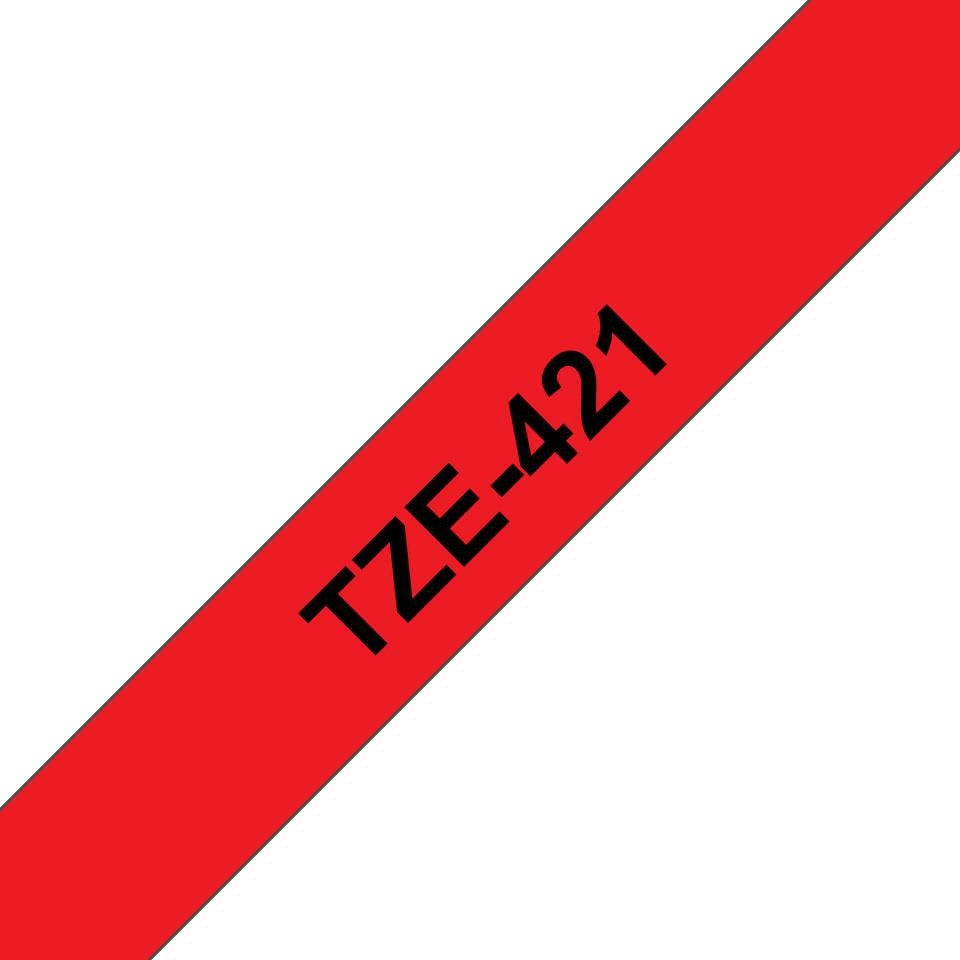 Brother TZE-421 label-making tape Black on