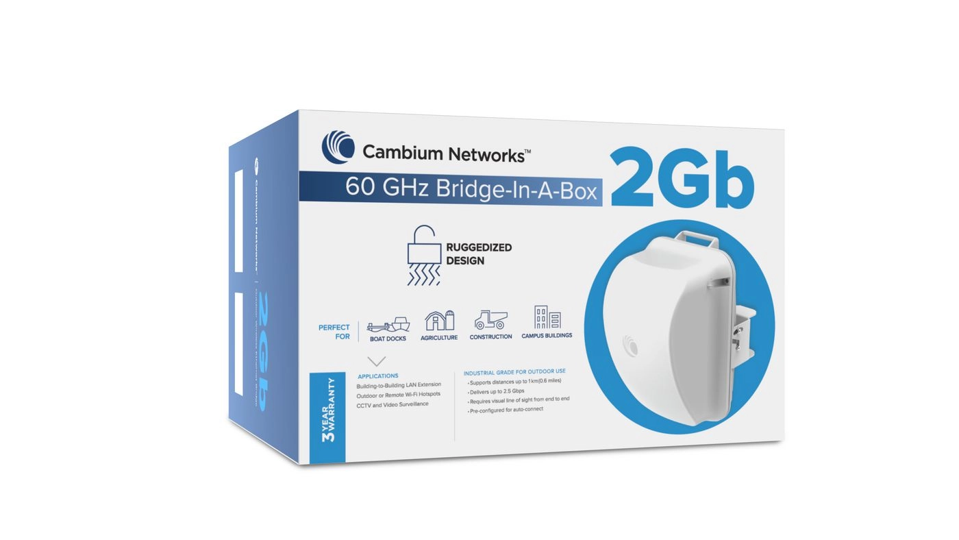 Cambium Networks 60GHz Bridge in a