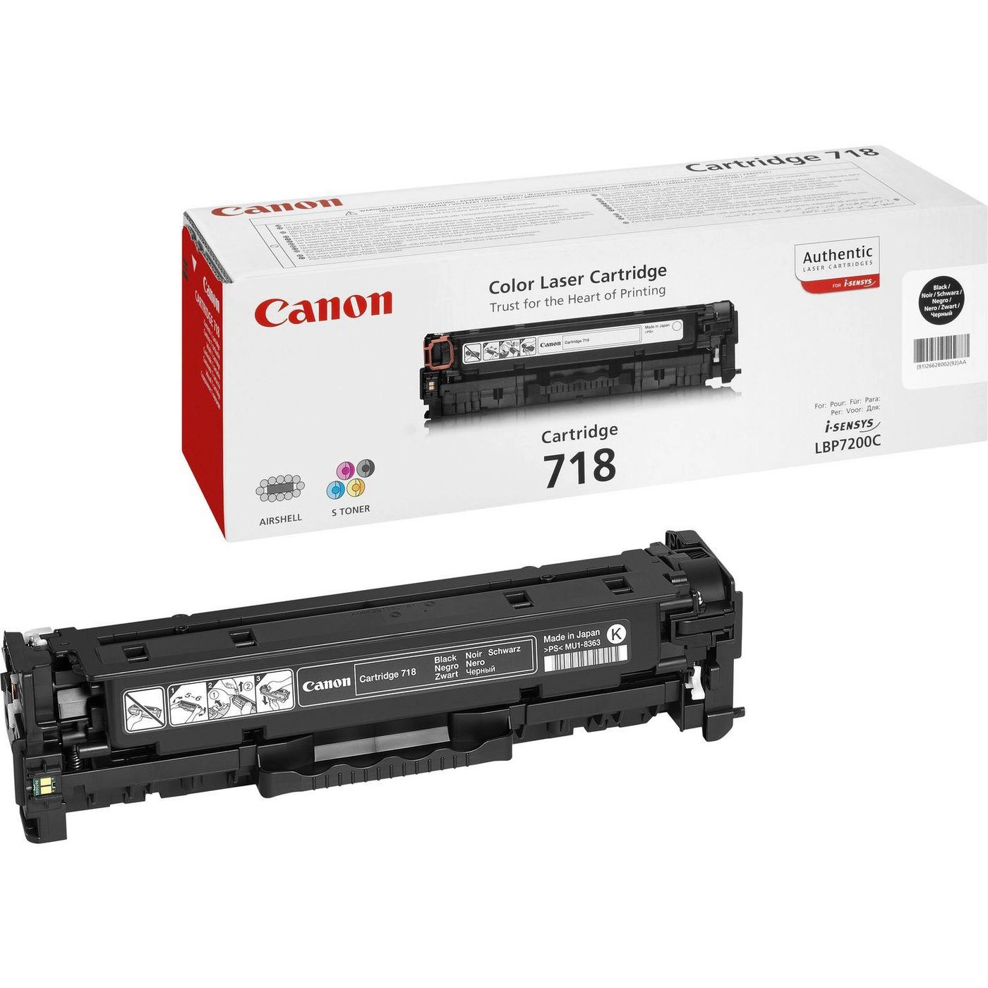 Canon CRG-718 Bk toner cartridge 1