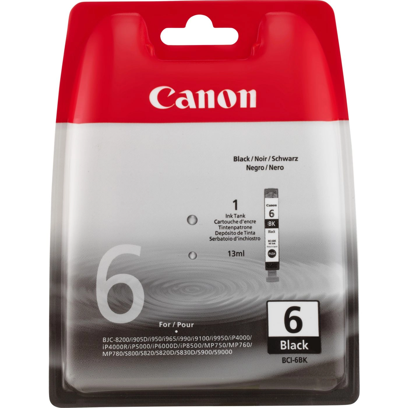 Canon BCI-6BK Black Ink Cartridge 4705A002