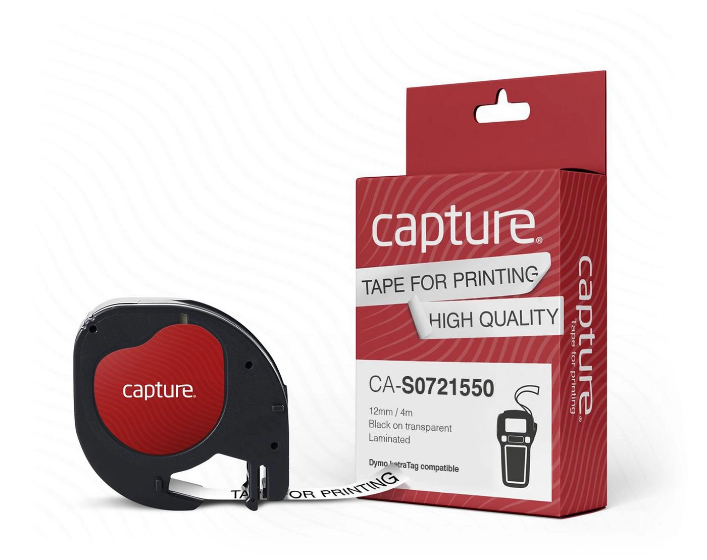 Capture 12mm x 4m Black on