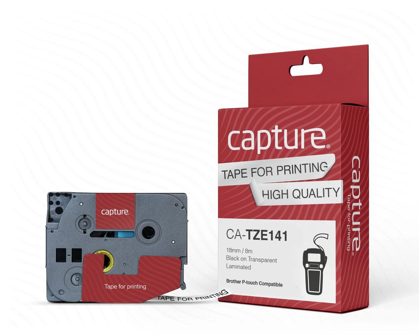 Capture 18mm x 8m Black on