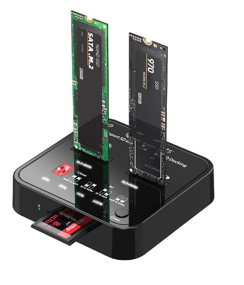 CoreParts MS-CLONER-M2-SD media duplicator Black MS-CLONER-M2-SD