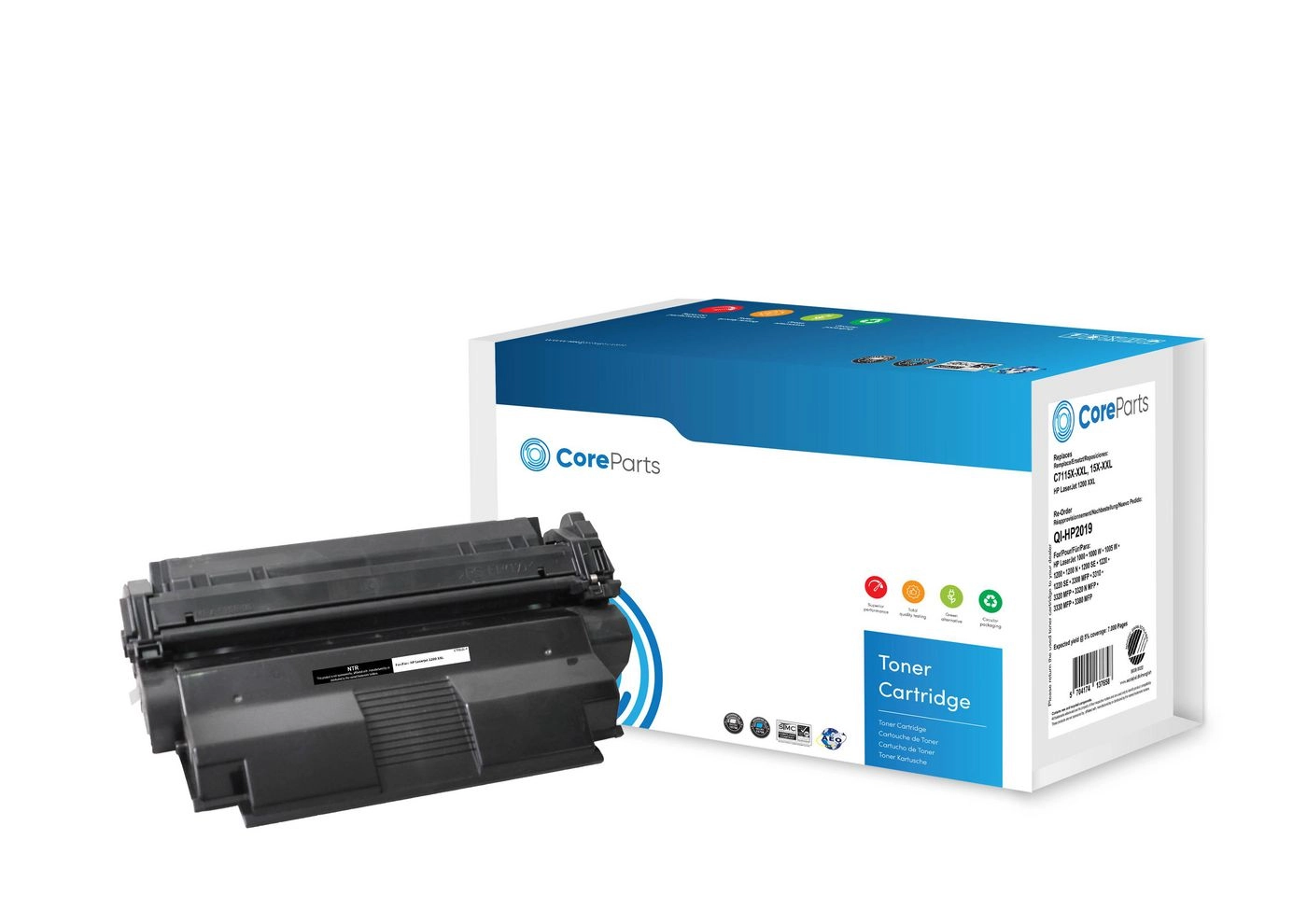 CoreParts Toner Black C7115X-XXL QI-HP2019 5704174137658