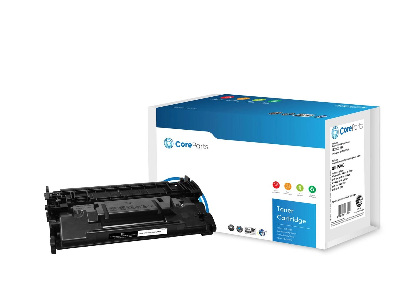 CoreParts Toner Black CF226X QI-HP2073 5704174138198