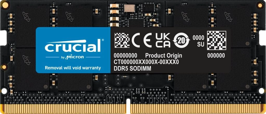 16 GB DDR5-RAM SO DIMM PC4800 Crucial CL40 1x16GB