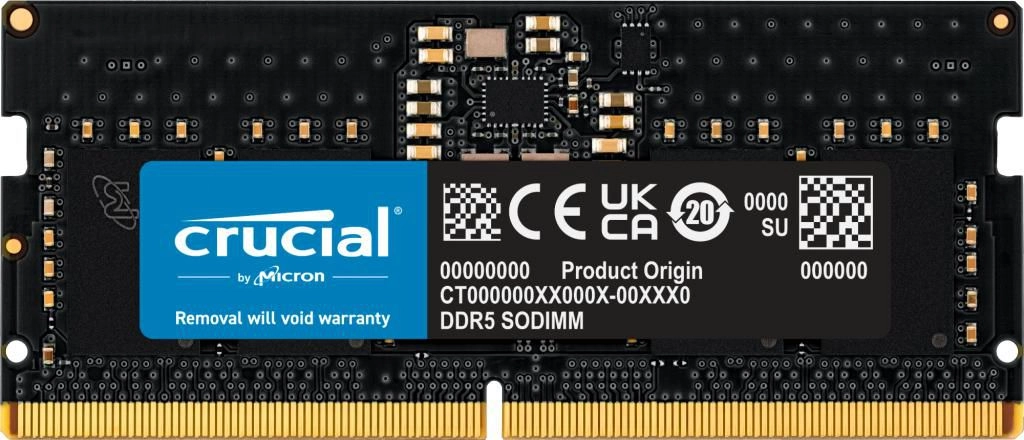 Crucial DDR5-5600 8GB SODIMM CL46 (16Gbit)