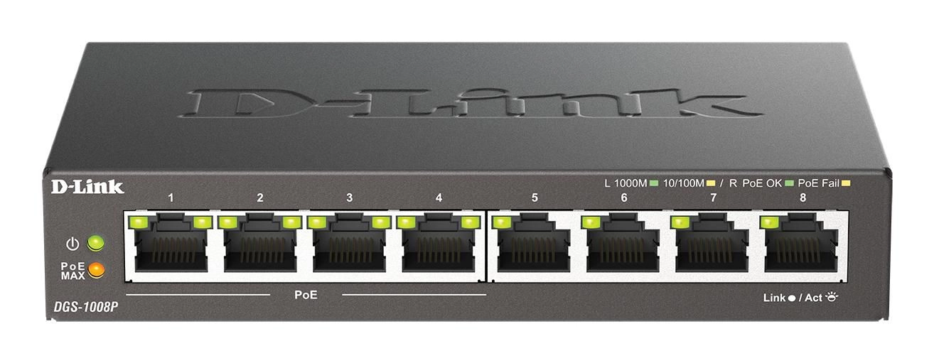 D-Link DGS 1008P - Switch -