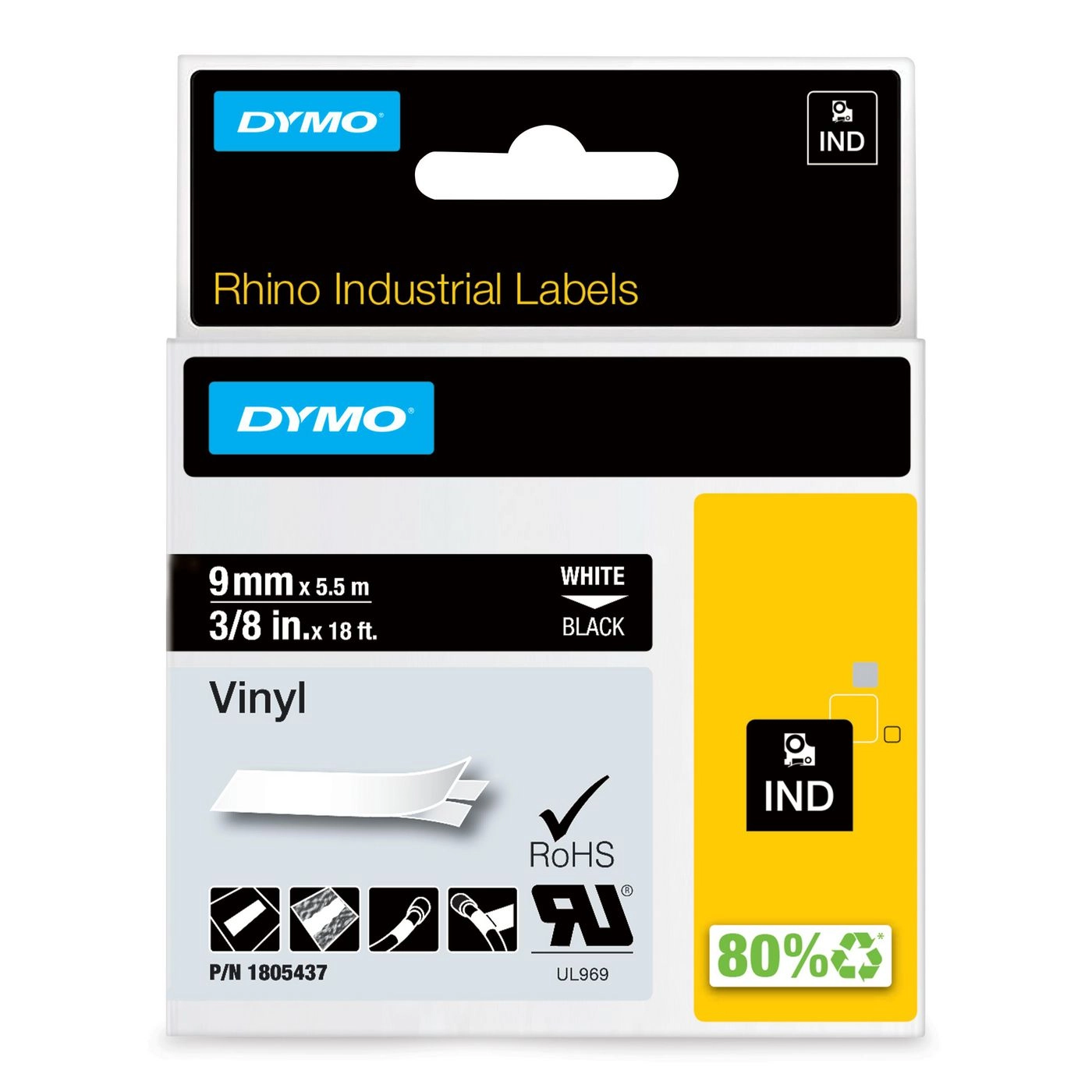 DYMO Rhino Industrial Vinyl Labels 9