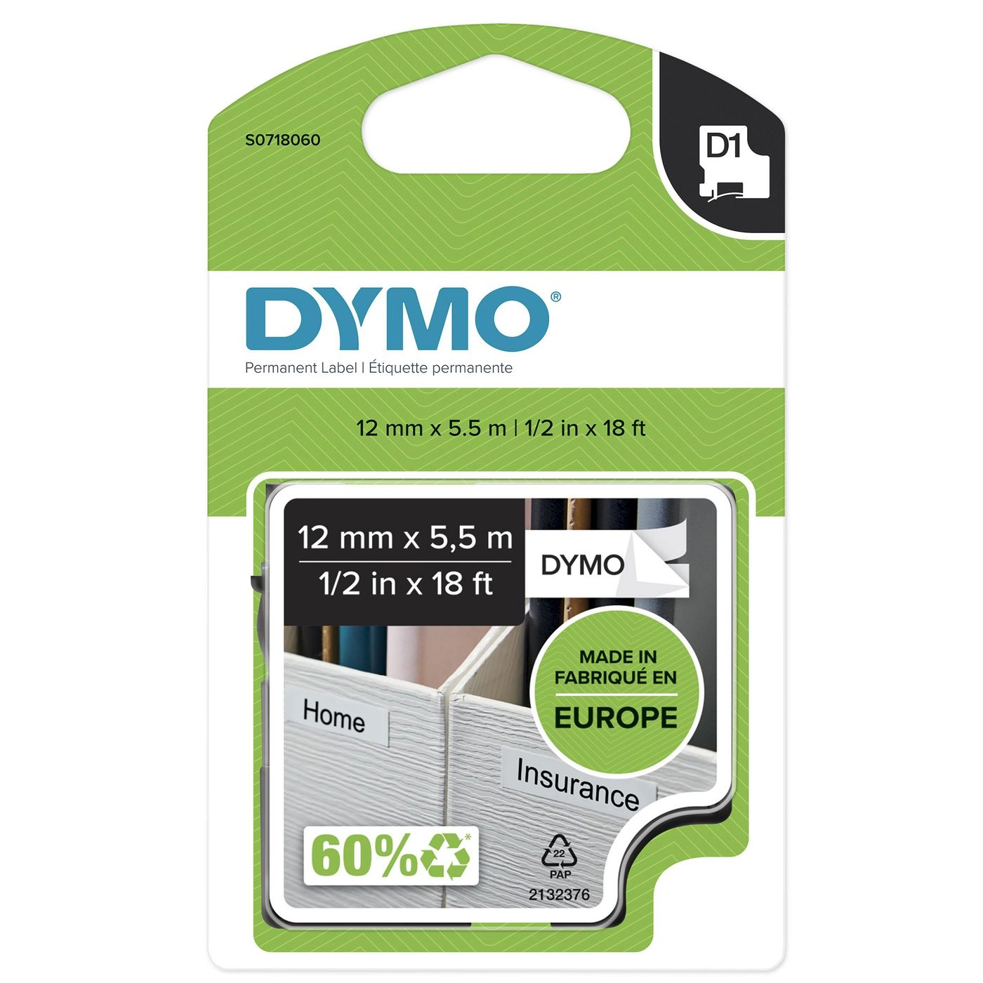 DYMO D1 High-Performance Permanent Polyester Labels