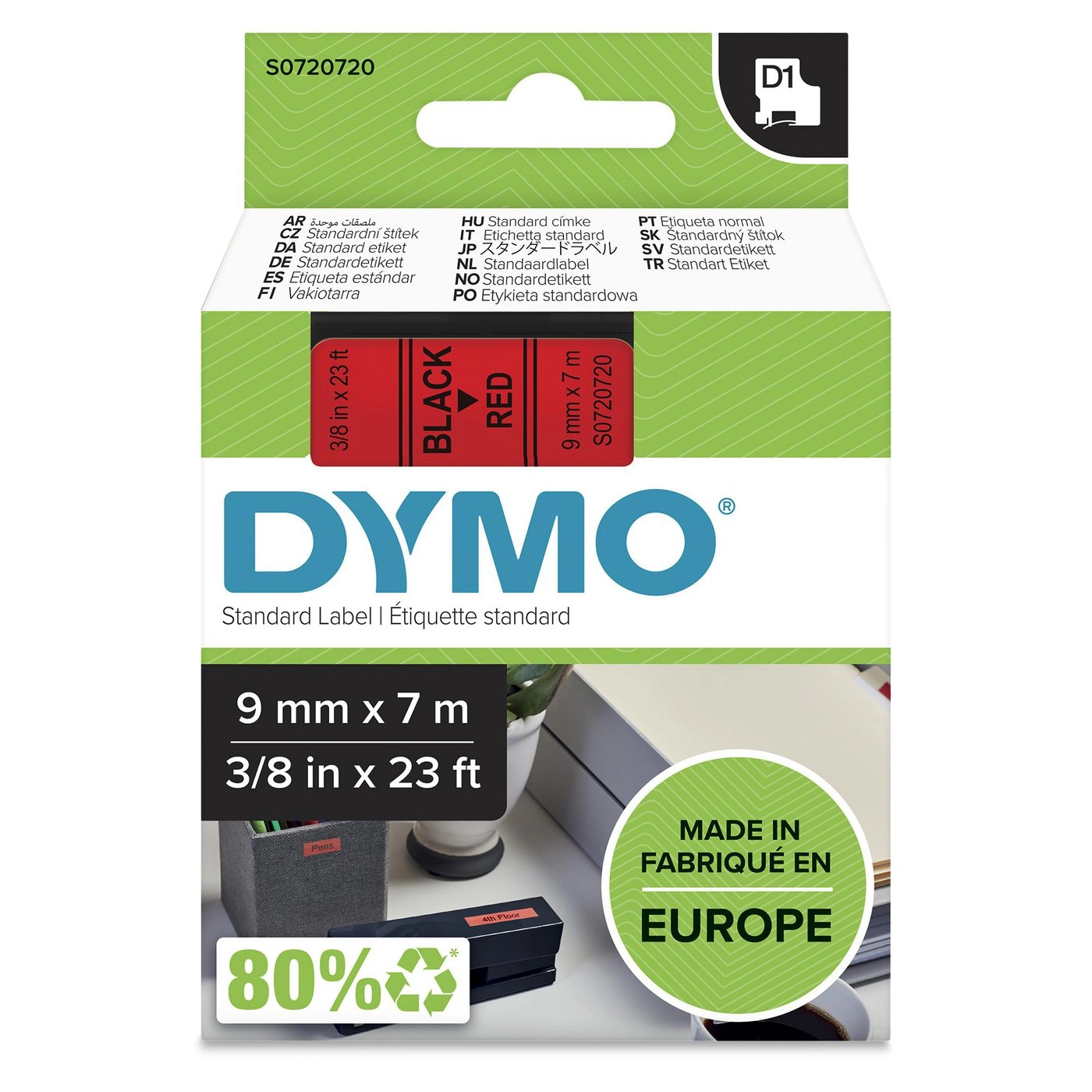 DYMO Authentic D1 Labels Black Print