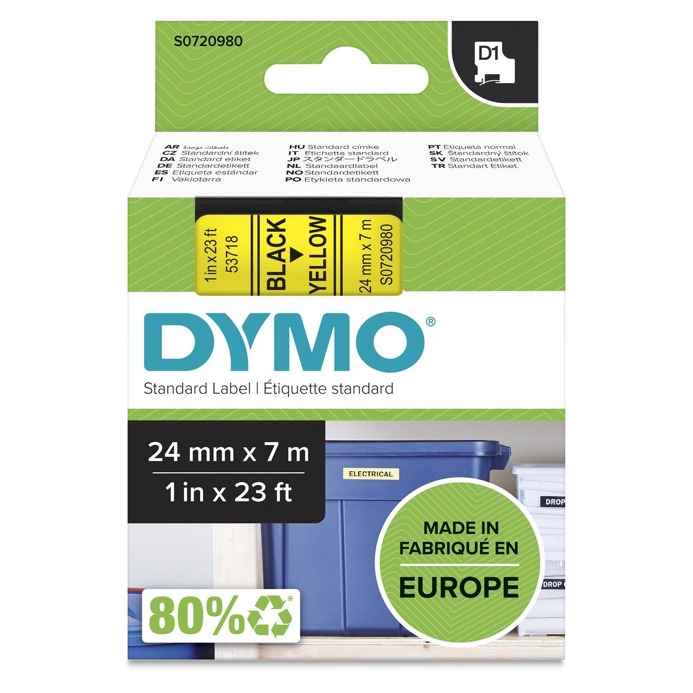 DYMO Authentic D1 Labels  24mm x