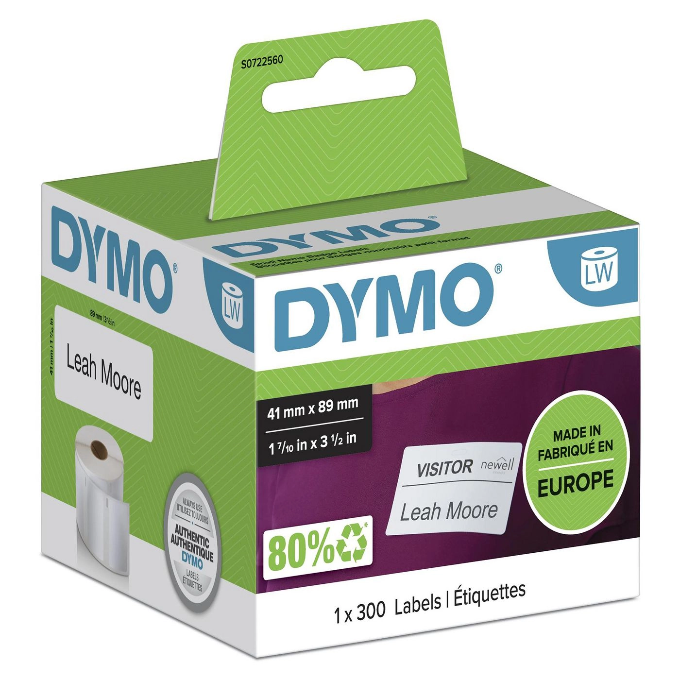 DYMO Authentic LabelWriter Small Name Badge